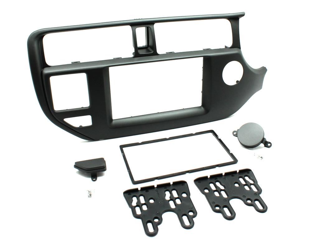 Grundig 6.8" Apple Android Double Din Stereo Fitting Kit + Steering Wheel Stalk Controls to fit Kia Rio 2011-17