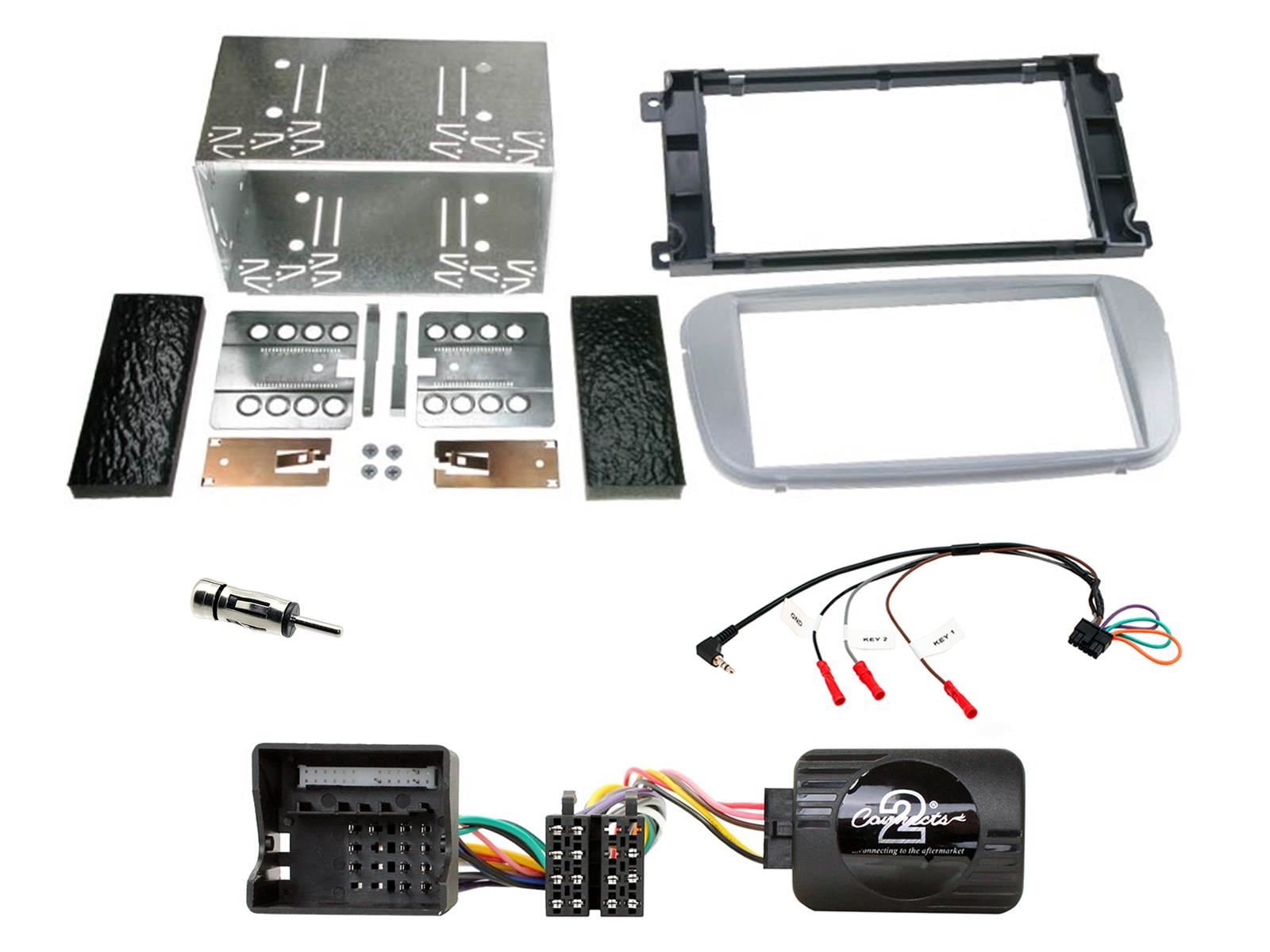 Grundig 6.8" Apple Android Double Din Stereo Fitting Kit + Steering Wheel Stalk Controls to fit Ford Focus 2007-11 | Ford Mondeo 2007-14