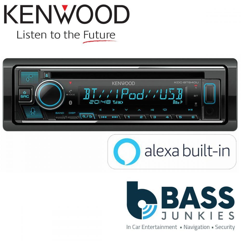 Kenwood KDC-BT640U - Alexa Bluetooth CD MP3 USB AUX iPhone Android Auto Spotify Car Stereo Radio Tuner Player