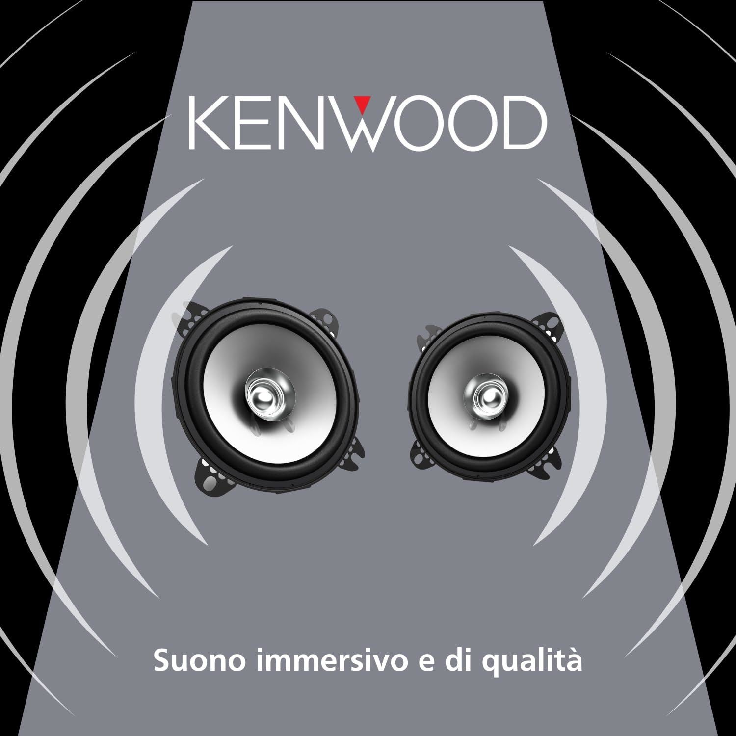 Kenwood KFC-S1056 - 4" 10cm 220 Watts Coaxial Dual Cone Car Speakers