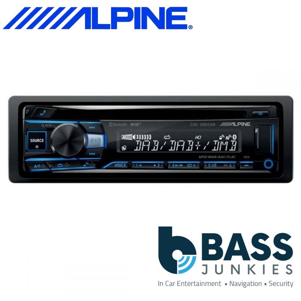 Alpine CDE-205DAB CD USB Receiver DAB Digital Bluetooth Car Stereo