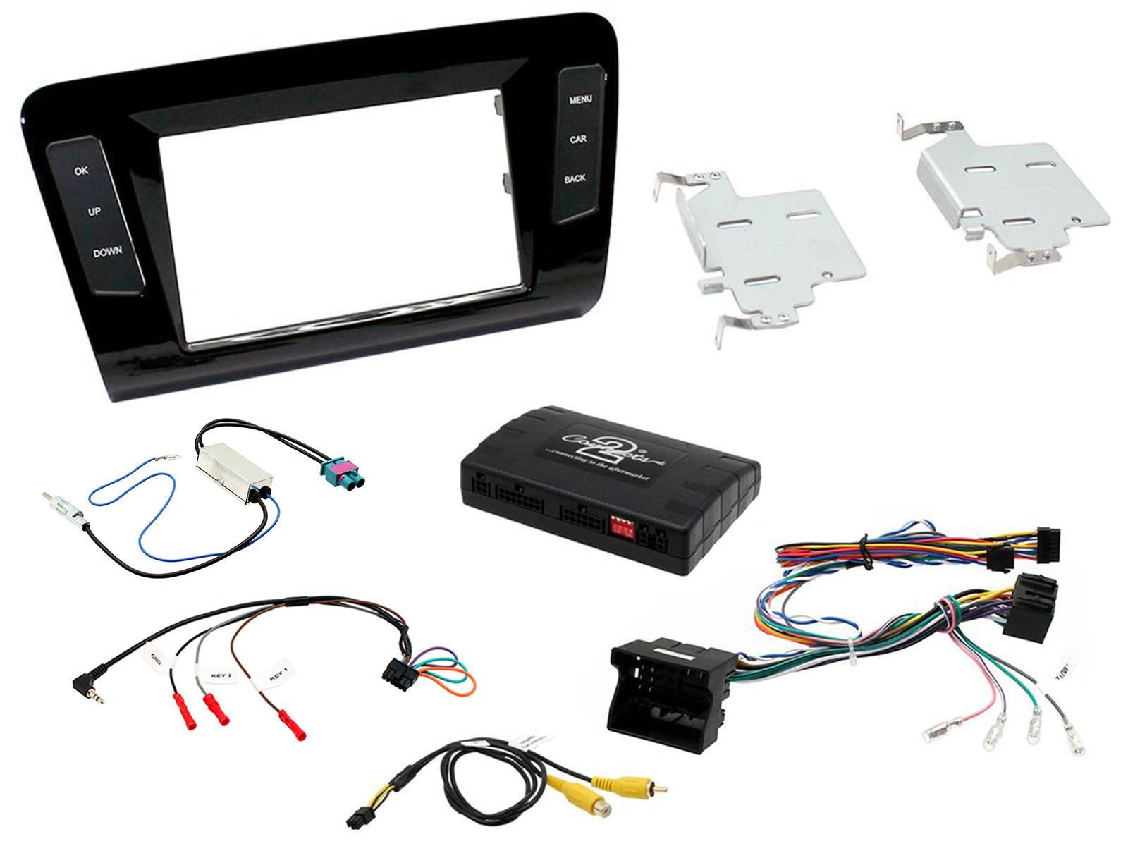 Connects2 CTKSK04 - Skoda Octavia 2014 Onwards Double Din Facia Installation Kit