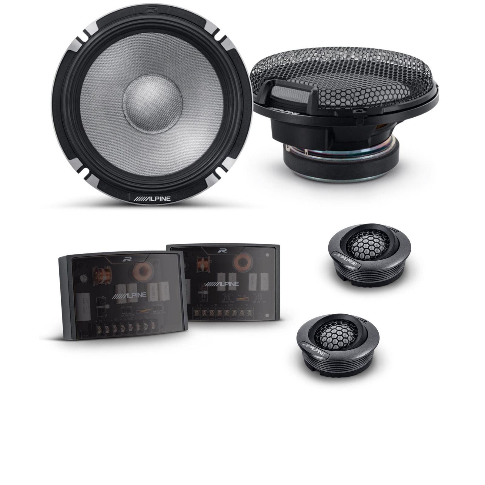 Alpine Car Audio R2-S652 6.5" 2-Way Component Pro Speakers