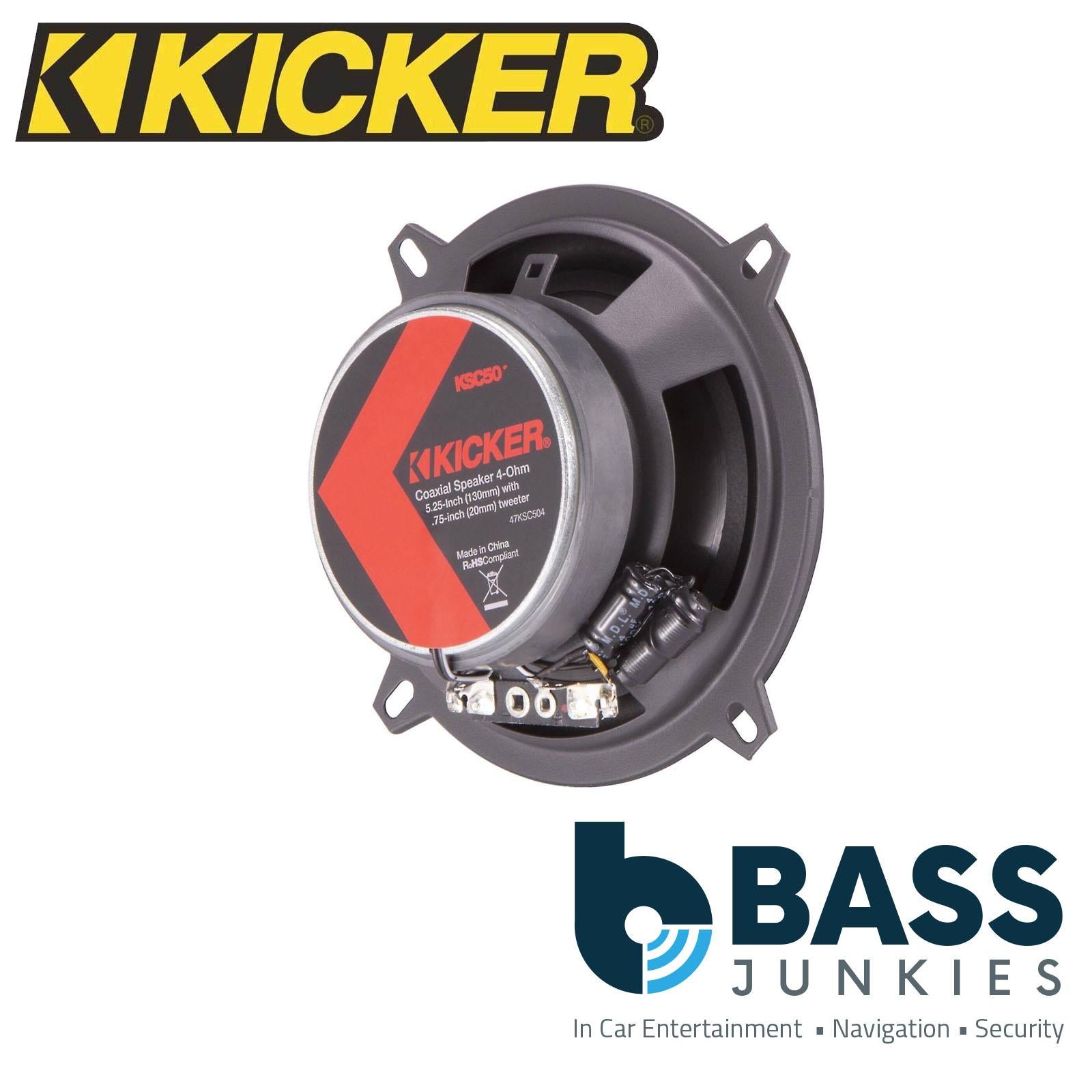 KICKER 47KSC504 5.25 Inch 2-Way 4 Ohms 300W Max Power Car Audio Speaker Pair