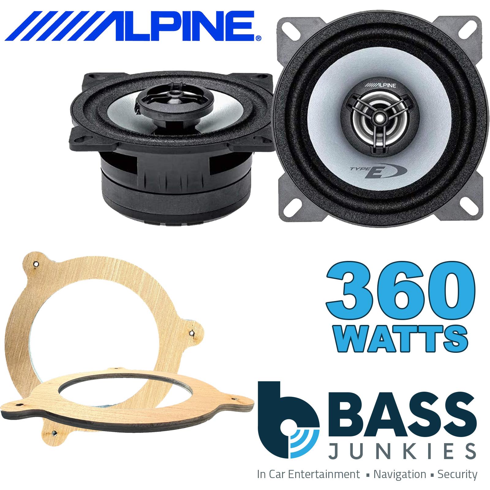 Alpine SXE-1025S 100mm/10cm/4" 2-Way Coaxial Car speakers (Per Pair Max 360|50 watts RMS) Fits BMW 3-Series (Convertible) 1998-06