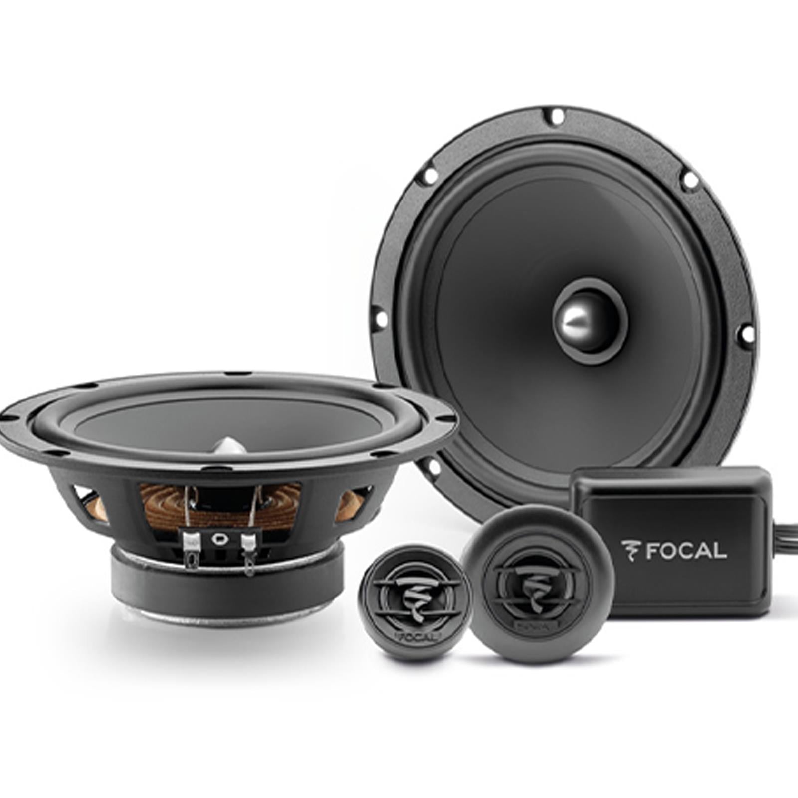 Focal ASE165 165mm/16.5cm/6.5" Car Door Component Speakers (Per Pair Max 240 watts | 120 watts RMS) Each Speaker: Max 120 watts | RMS 60 watts [Woofer/Tweeter/Crossover]
