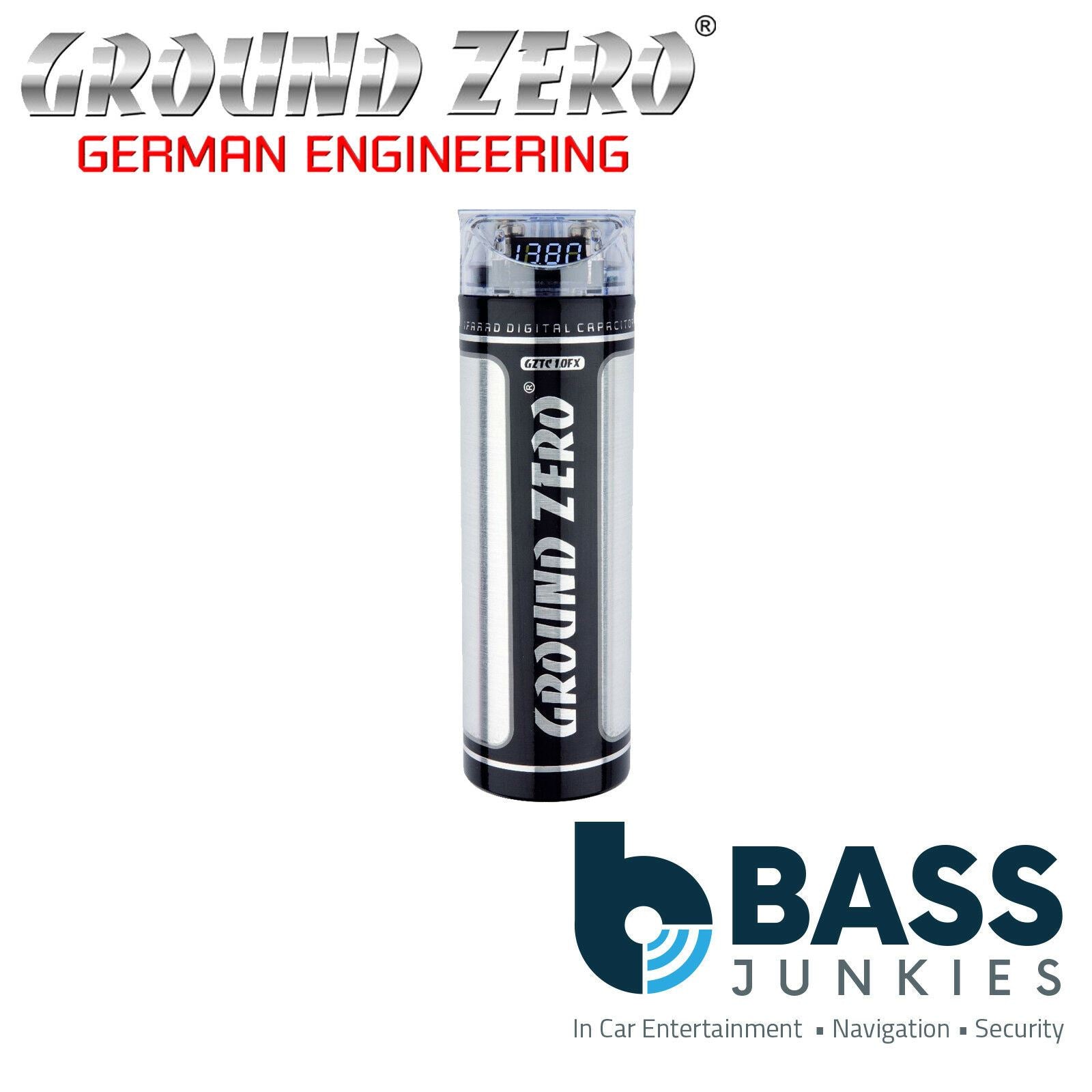 Ground Zero GZTC 1.0FX - 1.0 Farad Car Power Cap