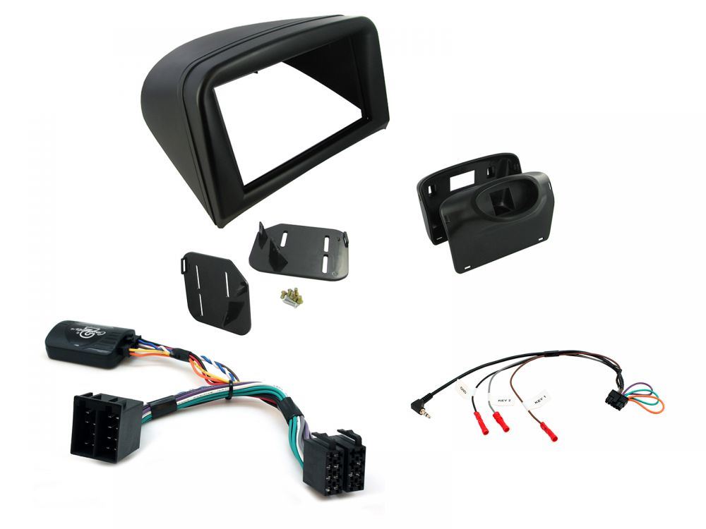 Connects2 CTKPE02 - Peugeot 206 2002 - 2008 Double Din Fascia & Steering Wheel Interface Installation Kit