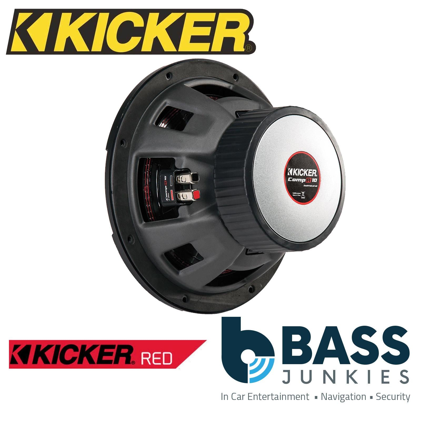 Kicker CWR124 - CompR 12" 30cm 1000 Watts 4 ohm Dual Voice Coil DVC Car Subwoofer