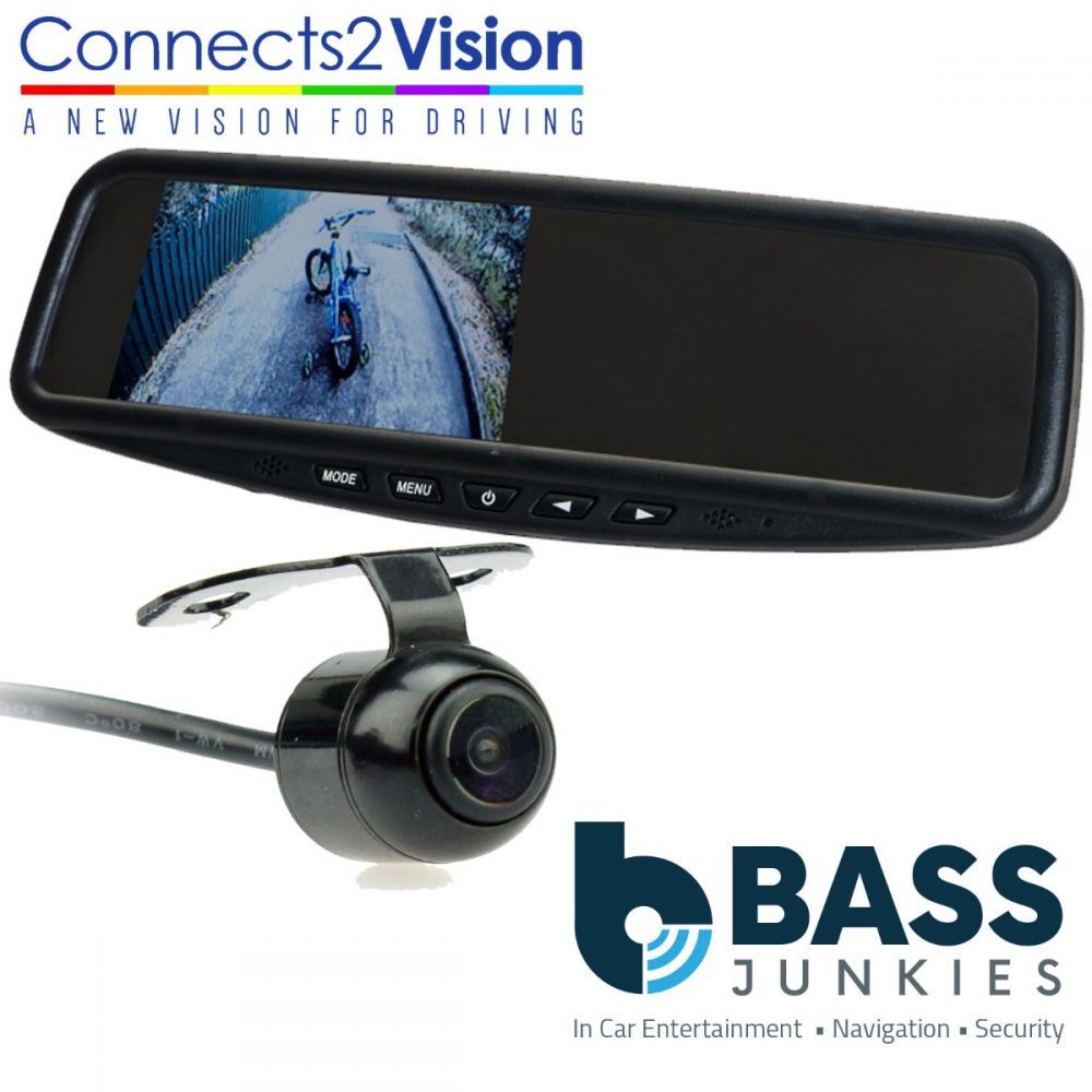 Connects2 CAM-18 Universal Car Van Rear View Reversing Camera & 4.3" Mirror Mount Screen