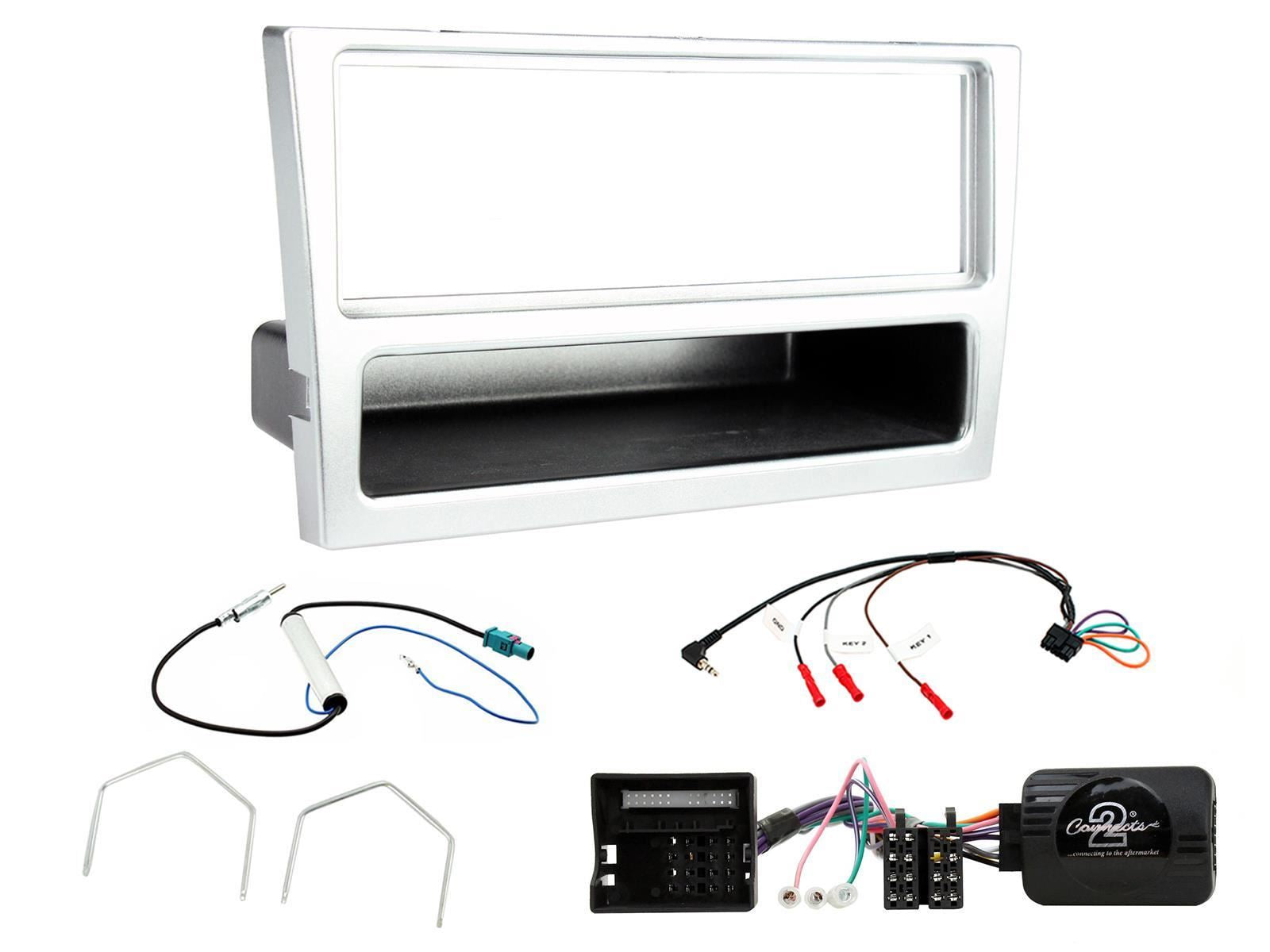 Connects2 CTKVX15 - Vauxhall Single Din Fascia & Steering Wheel Interface Installation Kit