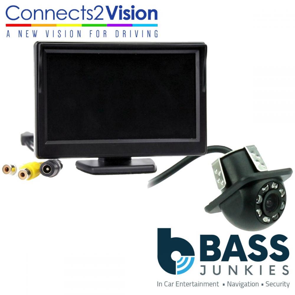 Connects2 CAM-26 Universal Car Van Night Vision Reverse Camera & 5" Dash Mount Screen Kit