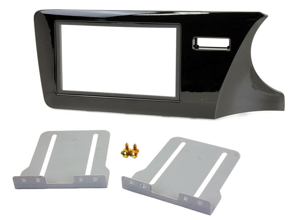 Grundig 6.8" Apple Android Double Din Stereo Fitting Kit + Steering Wheel Stalk Controls to fit Honda City 2014-