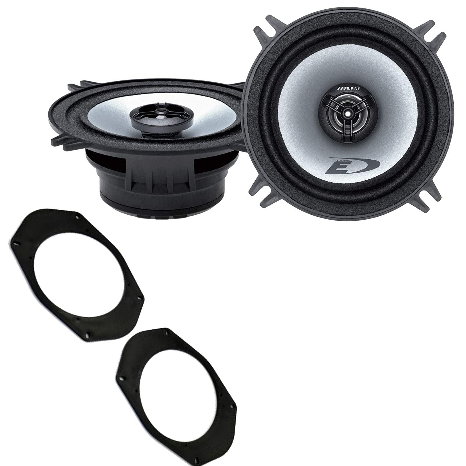 Alpine SXE-1325S 2-Way 130mm/13cm/5.25" Coaxial Speakers (Per Pair 400 Watts) Fits Jeep Wrangler 1997-06