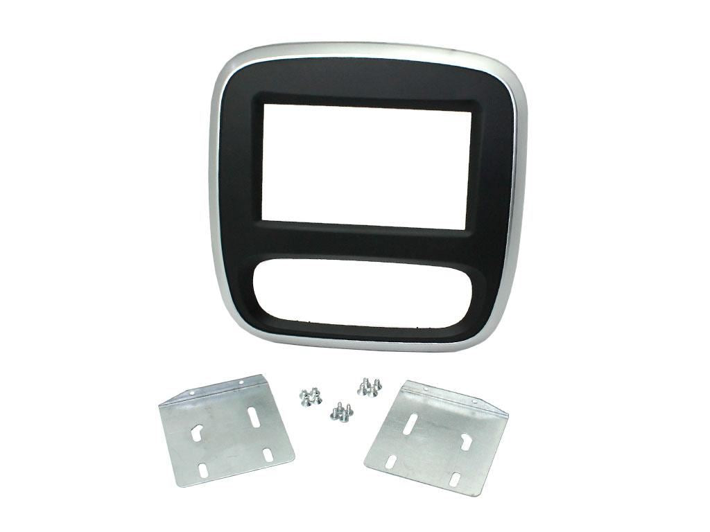 Grundig 6.8" Apple Android Double Din Stereo Fitting Kit + Steering Wheel Stalk Controls to fit Opel Vivaro 2014- | Vauxhall Vivaro 2014-18