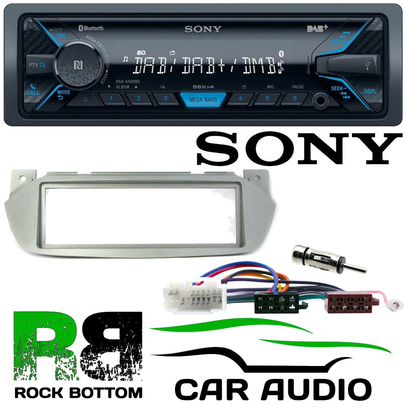 Suzuki Alto 2009 On Sony Bluetooth DAB AUX Car Stereo ISO Wiring Kit