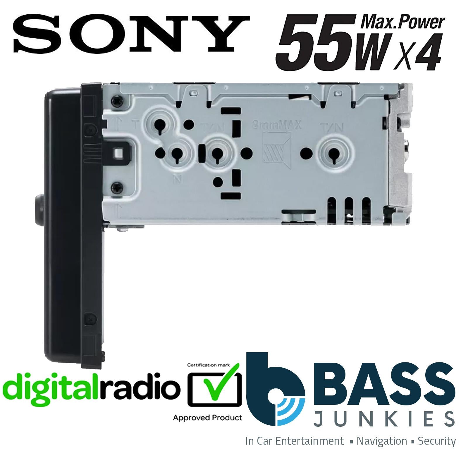 Sony XAV-1550D Car Stereo 6.2" Touch Screen Double Din Bluetooth | USB | DAB+ Radio | FM Radio | WebLink Cast mirrors your smartphone contents | Rear�view camera ready | Anti-Glare Screen | Extra Bass