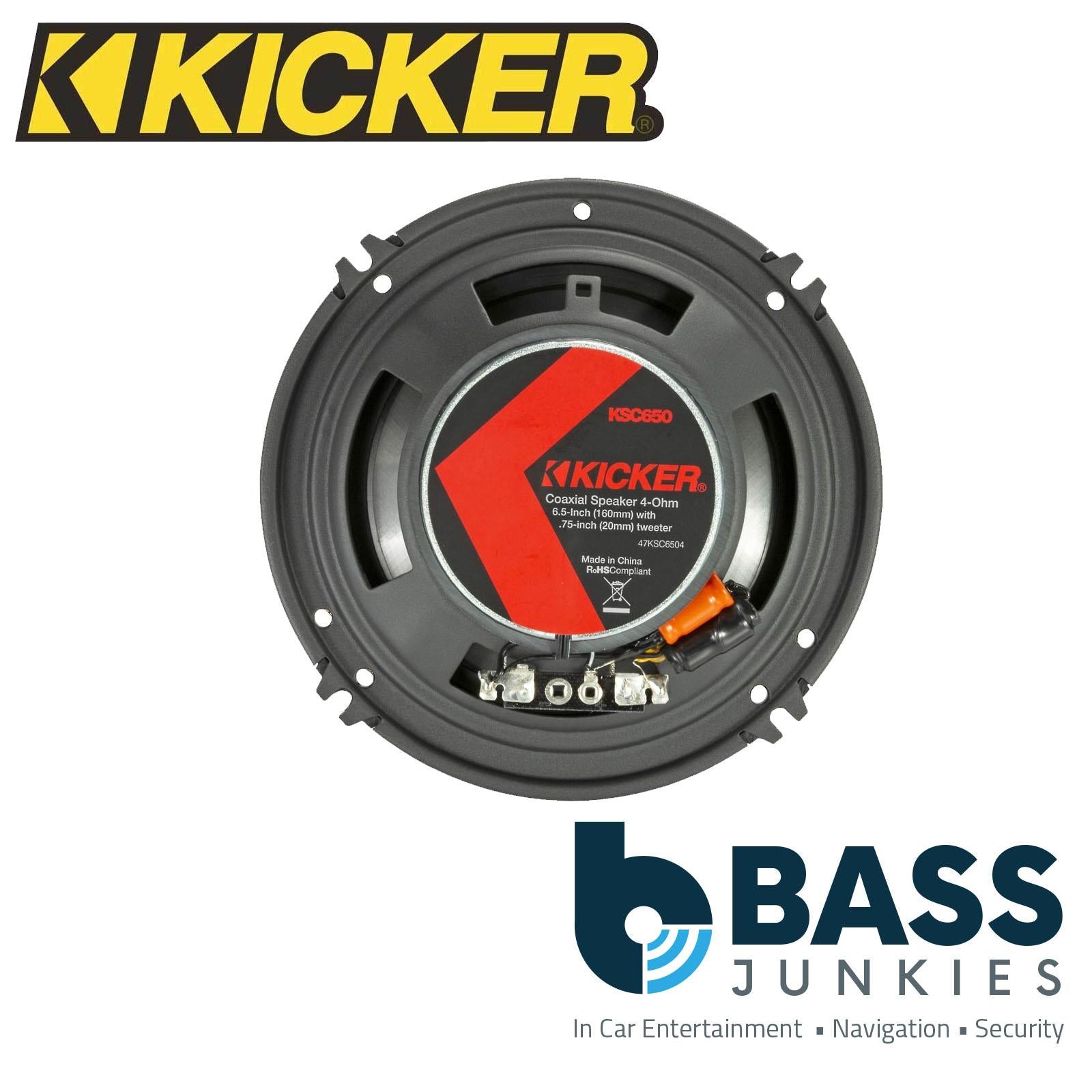 KICKER KA47KSC6504 6.5 inch 2-Way 400W Max Power 4 Ohms Car Audio Speaker Pair