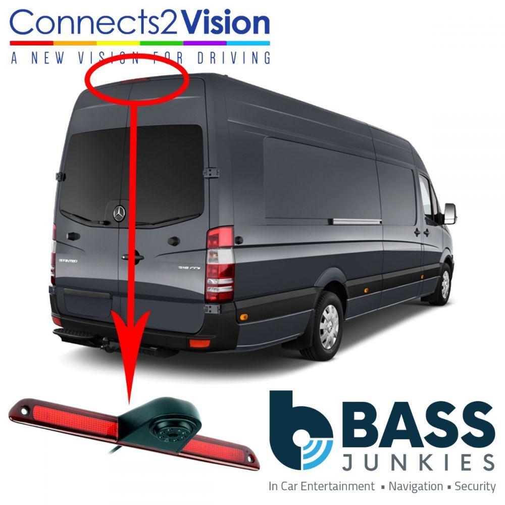 Mercedes Sprinter Rear View Van Brake Light Reversing Camera & 5" Screen Kit