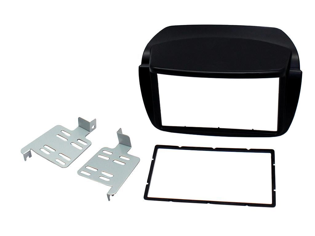Grundig 6.8" Apple Android Double Din Stereo Fitting Kit + Steering Wheel Stalk Controls to fit Vauxhall Combo 2012-15 | Fiat Doblo 2010-15