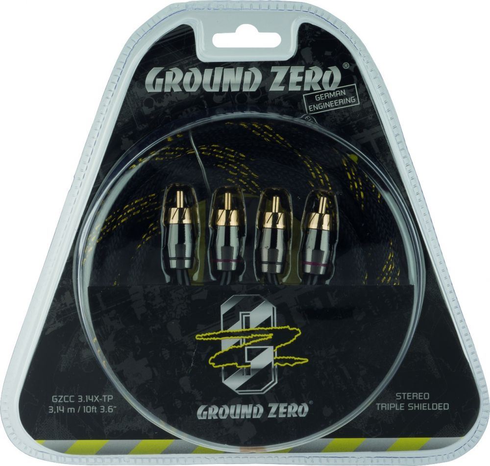 Ground Zero GZCC 3.14X-TP - 3.14m Pi-Sized RCA / cinch cable