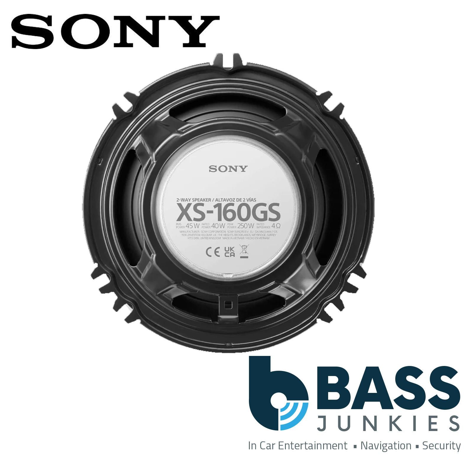 Sony XS-162GS - 16cm 500 Watts 2-Way Component Kit Car Door Speakers & Tweeters