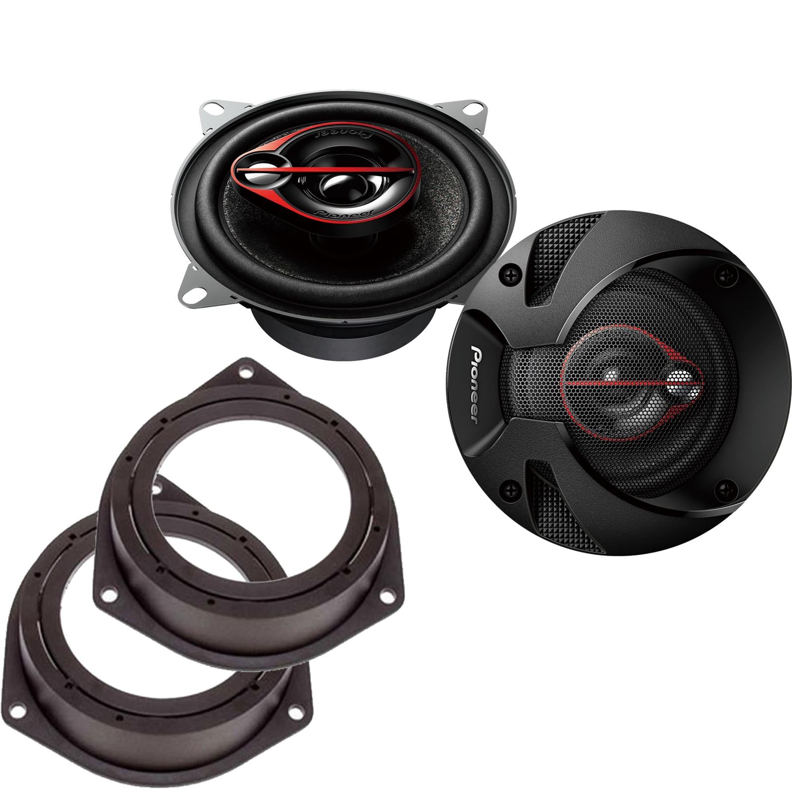 Pionner TS-R1051S 100mm/10cm/4" 3 Way Coaxial Car speakers (Per Pair Max 420|60 watts RMS) Fits Iveco Daily 2014-21