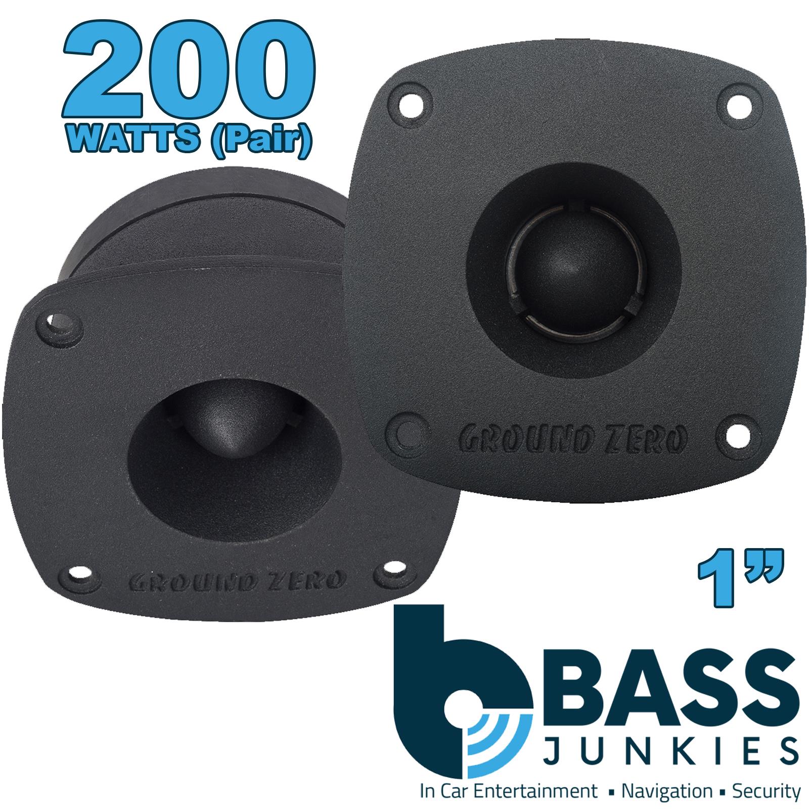 Ground Zero GZCT 2100X-B [PAIR] 25 mm / 1? Aluminum Dome Compression Tweeters