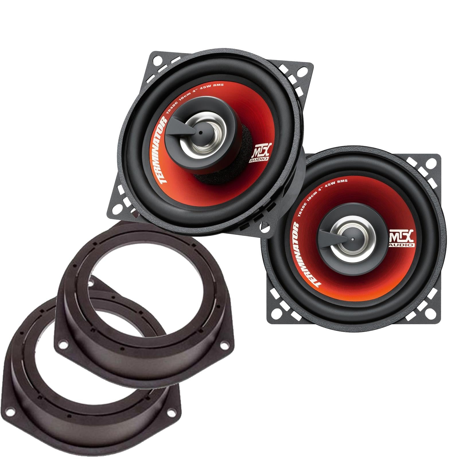 MTX TR40C 100mm/10cm/4" 2-Way Coaxial Car speakers (Per Pair Max 620|90 watts RMS) Fits Iveco Daily 2014-21