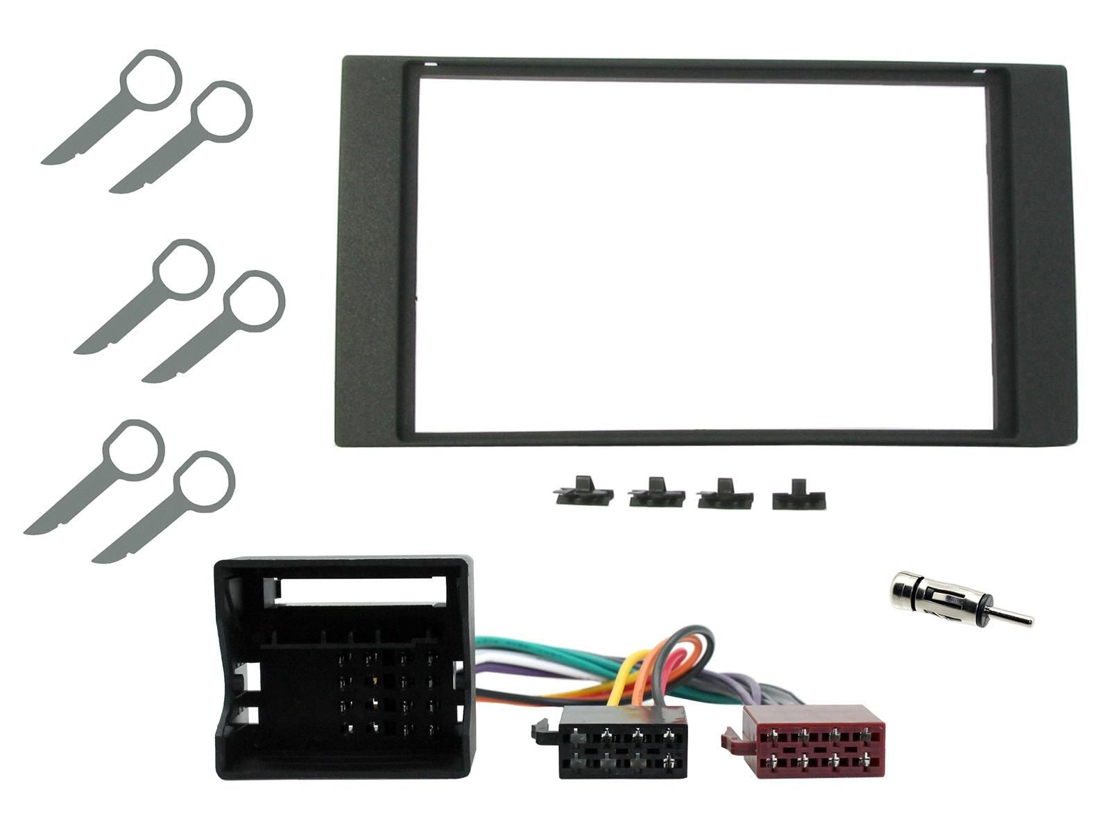 Grundig 6.8" Apple Android Double Din Stereo Fitting Kit + Steering Wheel Stalk Controls to fit Ford Focus 2004-07 | Ford Fusion 2005-12 | Ford C-Max 2003-10