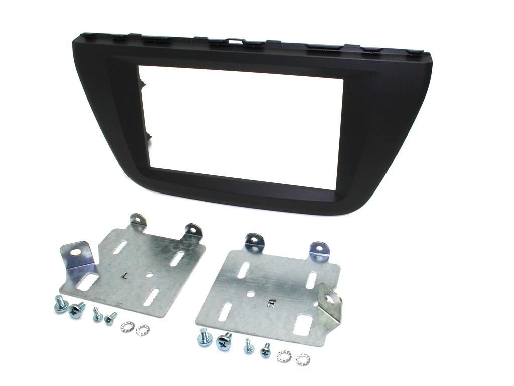 Grundig 6.8" Apple Android Double Din Stereo Fitting Kit + Steering Wheel Stalk Controls to fit Suzuki SX4-S-Cross 13-17