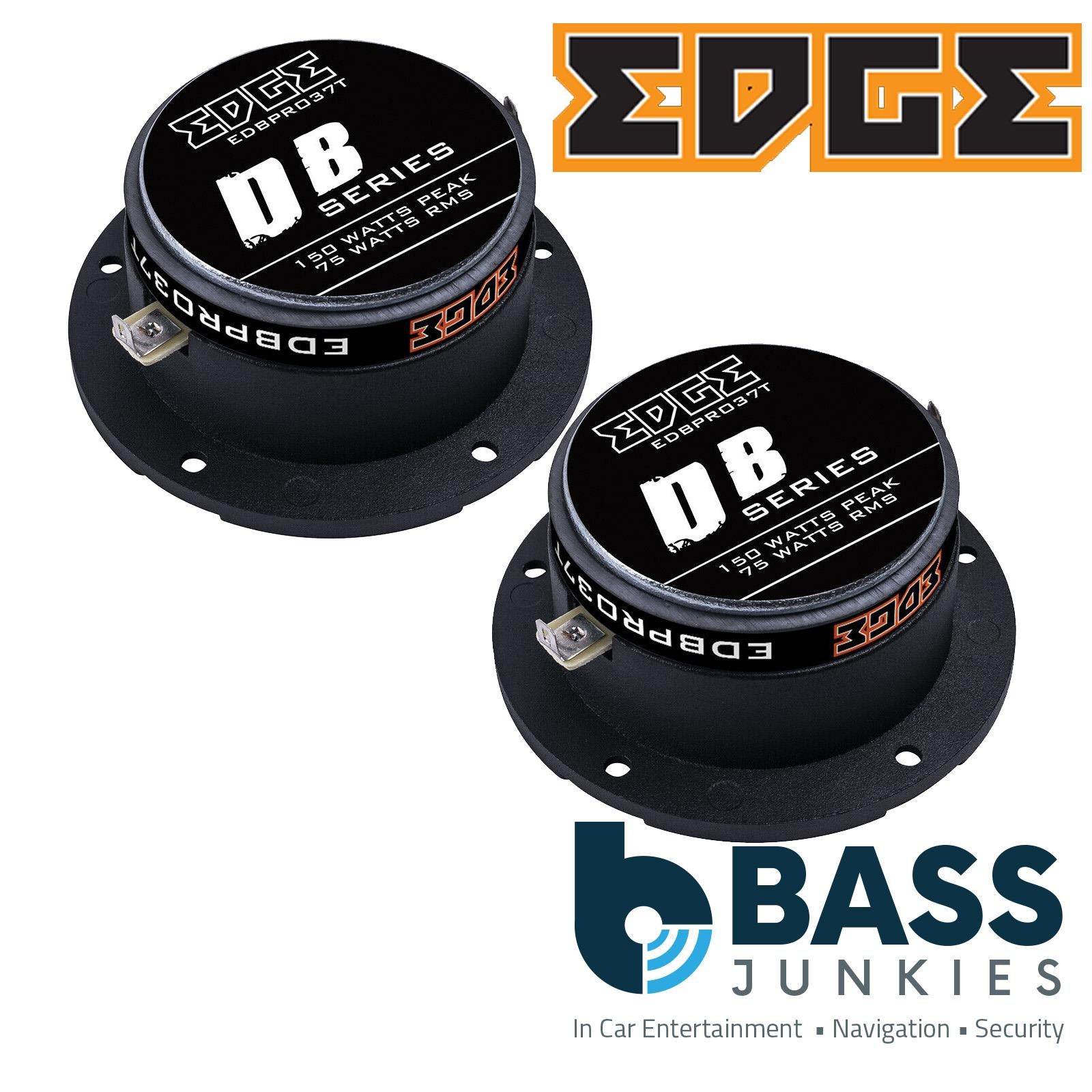 EDGE EDBPRO37T-E0 - DB Series 3.7" inch 300 Watts Car Bullet Tweeters - Pair