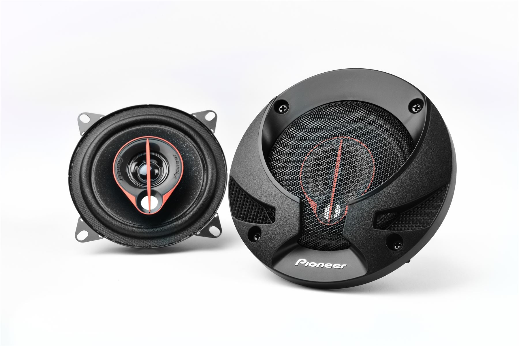 Pionner TS-R1051S 100mm/10cm/4" 3 Way Coaxial Car speakers (Per Pair Max 420|60 watts RMS) Fits Ford KA 2009-16