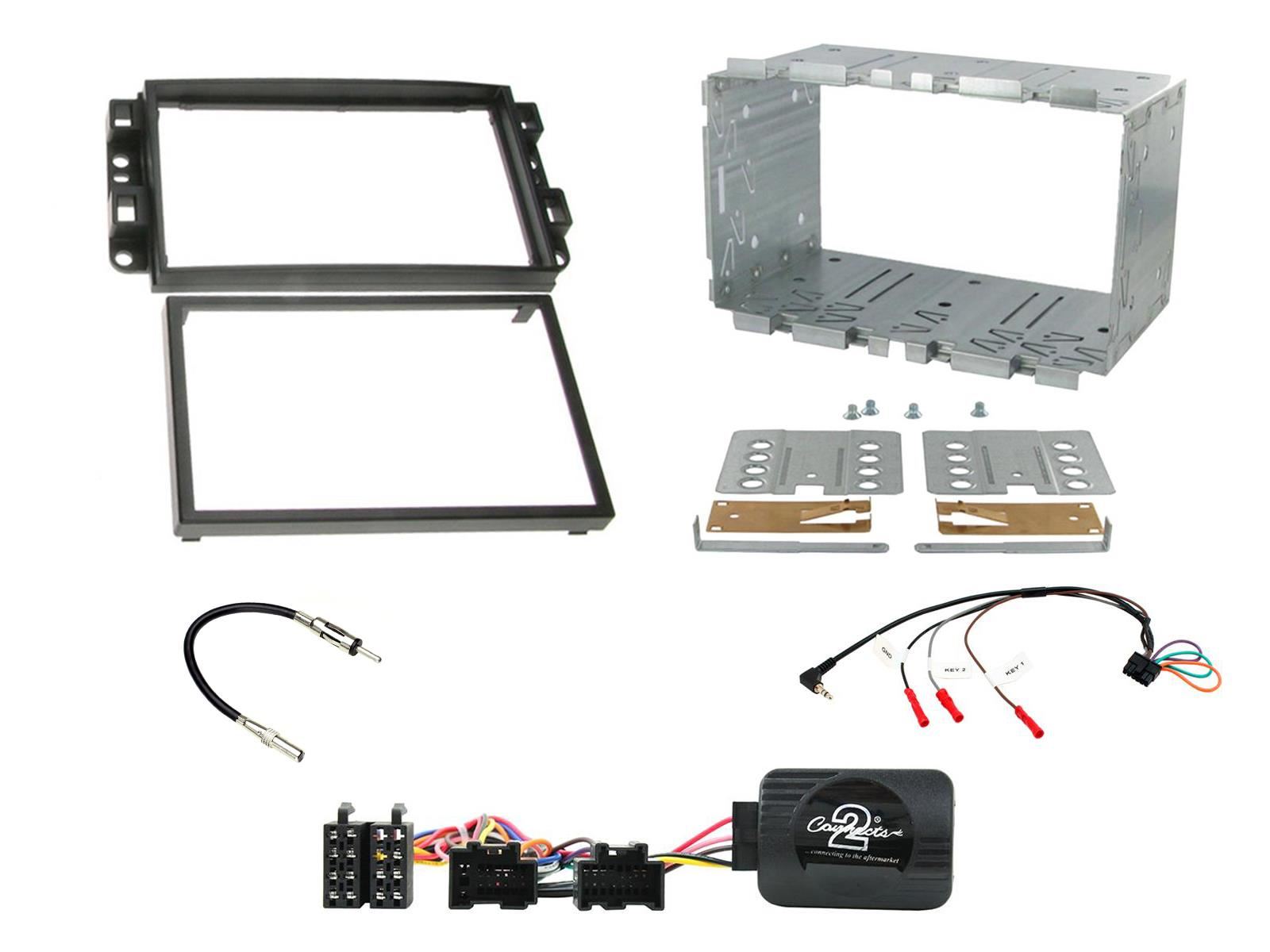 SONY DAB+ Apple | Android Double Din Stereo Fitting Kit + Steering Wheel Stalk Controls to fit Chevrolet Aveo 2006-11 | Chevrolet Captiva 2006-11