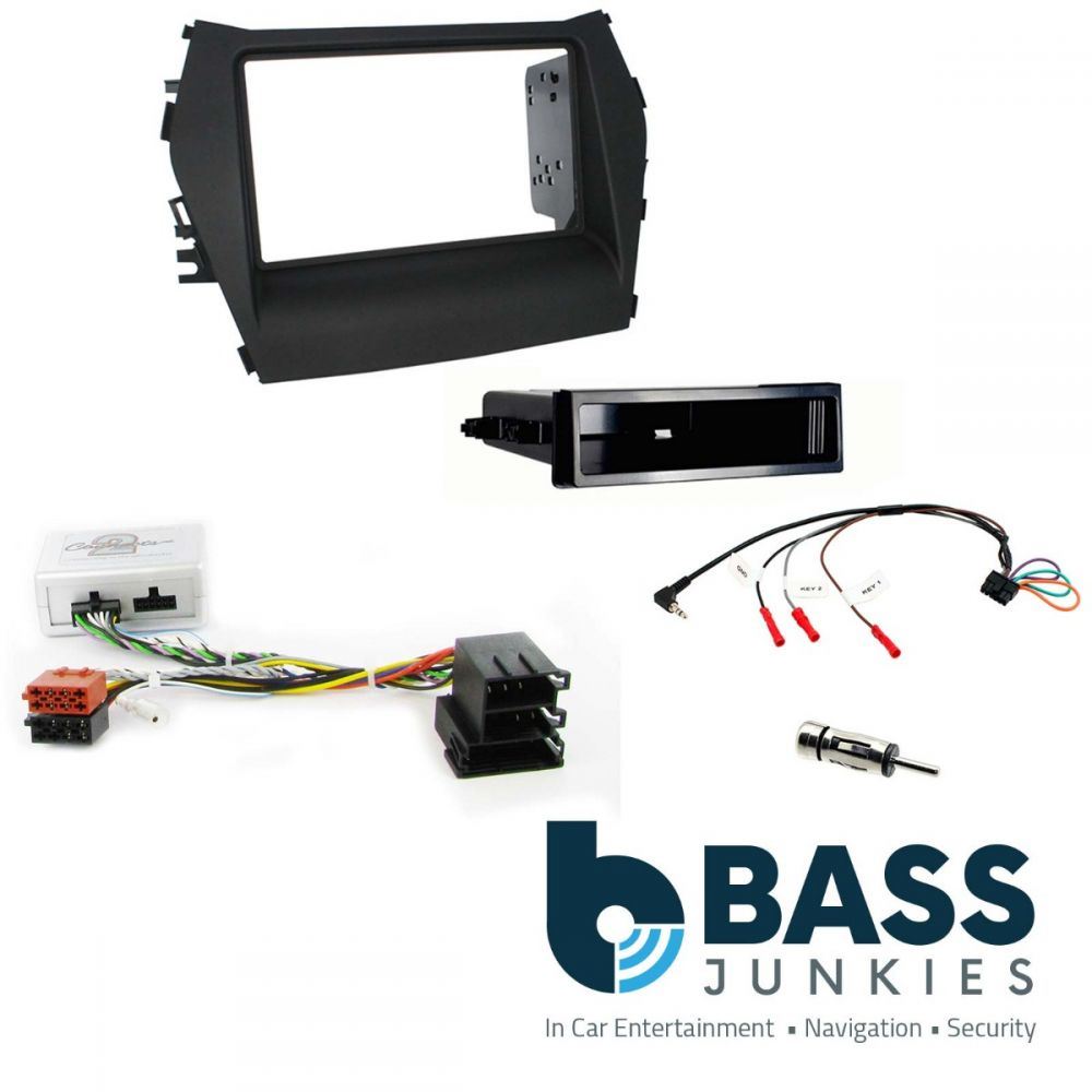 Connects2 CTKHY16 Hyundai Santa-Fe 2013 On Double Din Car Fascia Steering Wheel Interface Kit