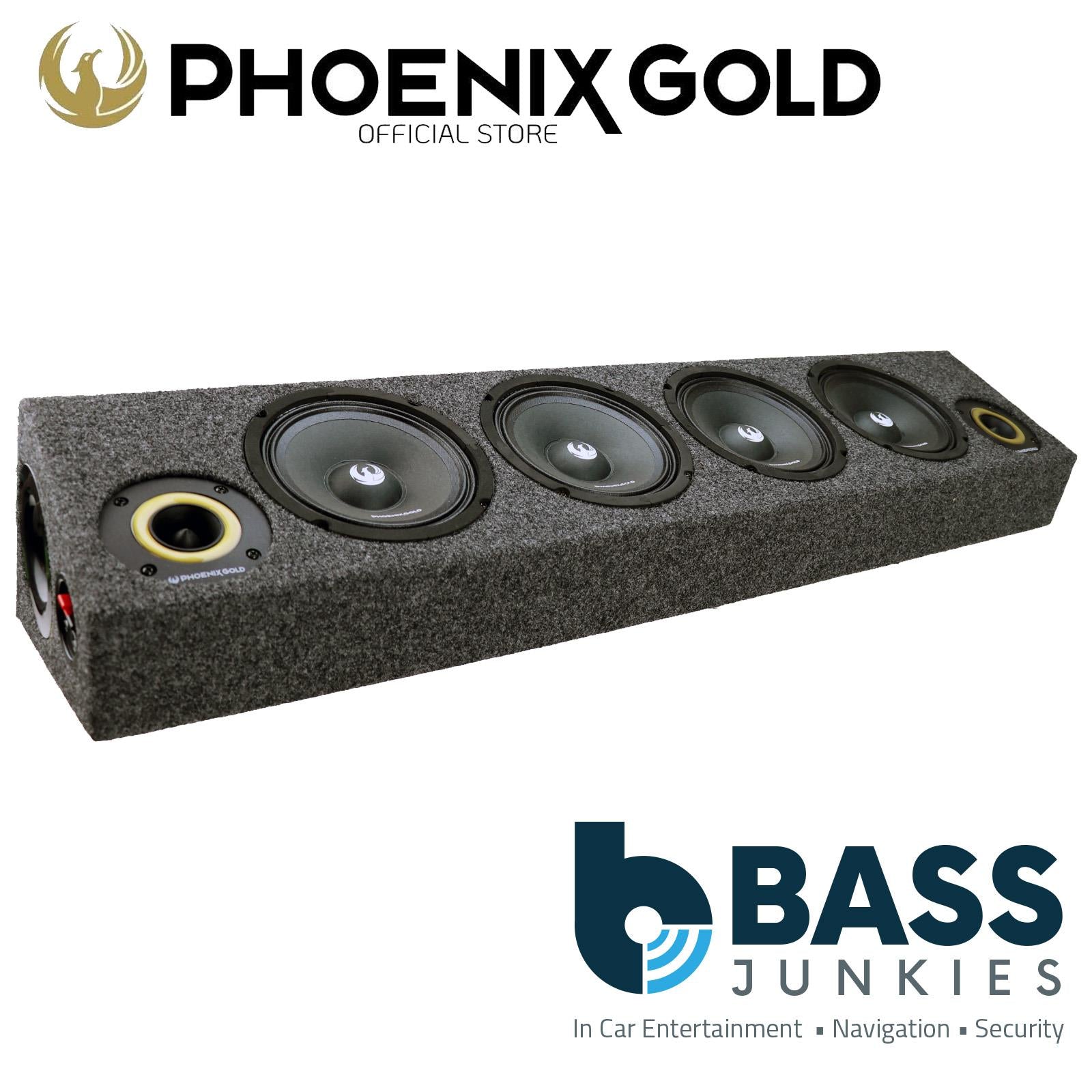 Phoenix Gold 1520 Watts 4 x 6.5" Midbass & 2 x 3.6" Tweeter Ported Box Enclosure