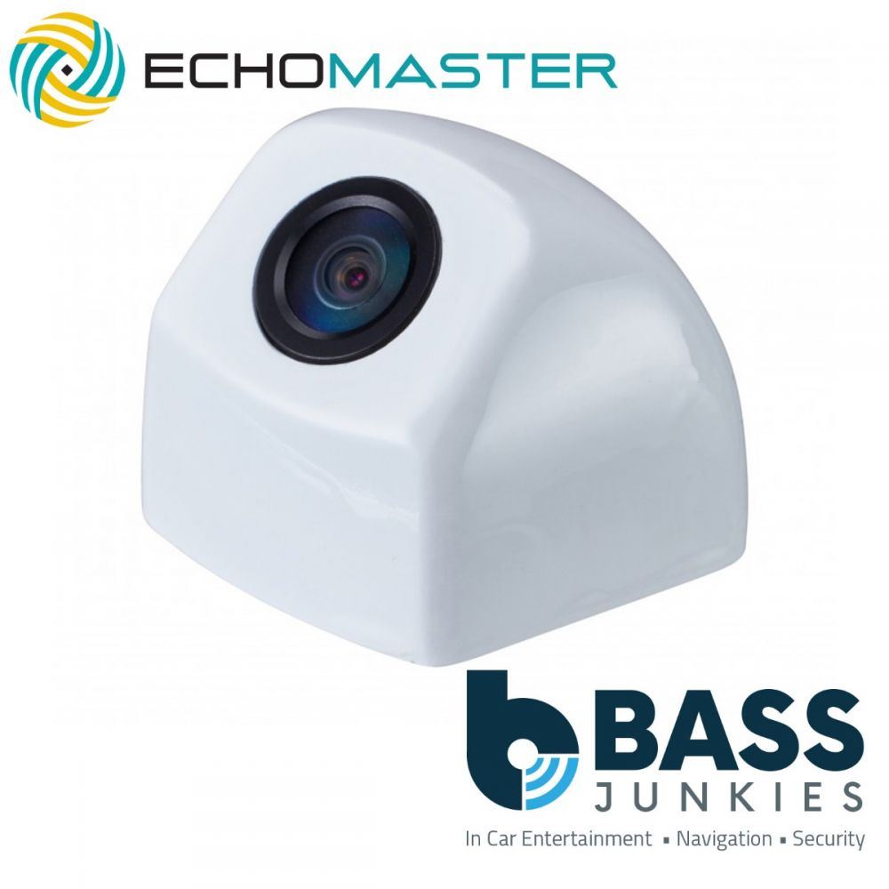 Echomaster CAM-09W Post Mount Car Rear View Reverse Camera - White