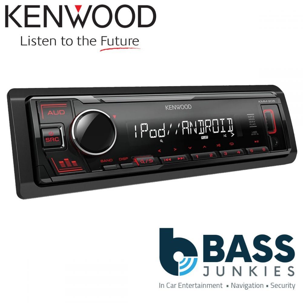 Kenwood KMM-205 USB AUX Car Stereo Radio Player