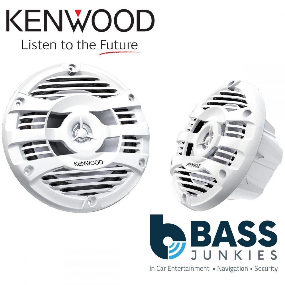 Kenwood KFC-1653MRW 6" 16cm 2-Way Flush Mount Marine Car Speaker System