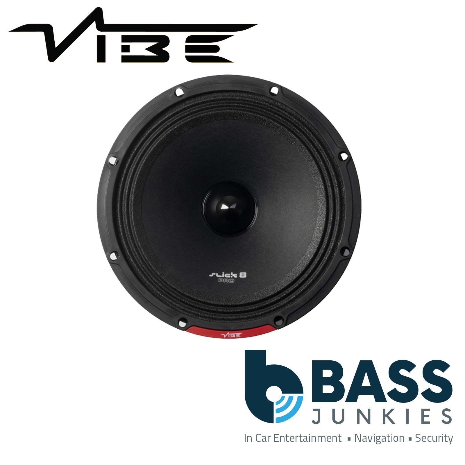 VIBE SLICKPRO8M-V0 8" 206mm 1-Way 450 Watts Car Pro Audio Midrange Speakers