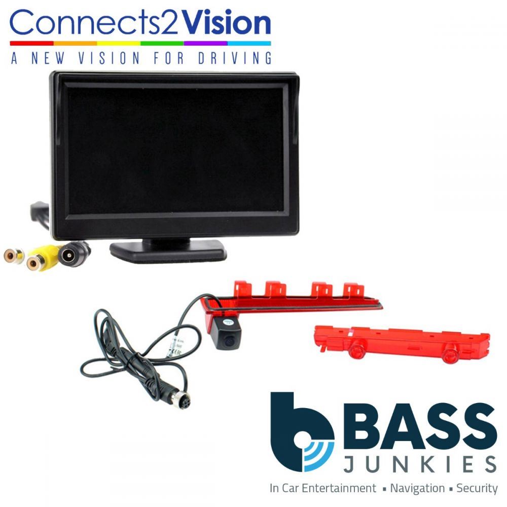 Volkswagen T6 2016 Onwards Van Brake Light Reversing Camera & 5" Screen Kit