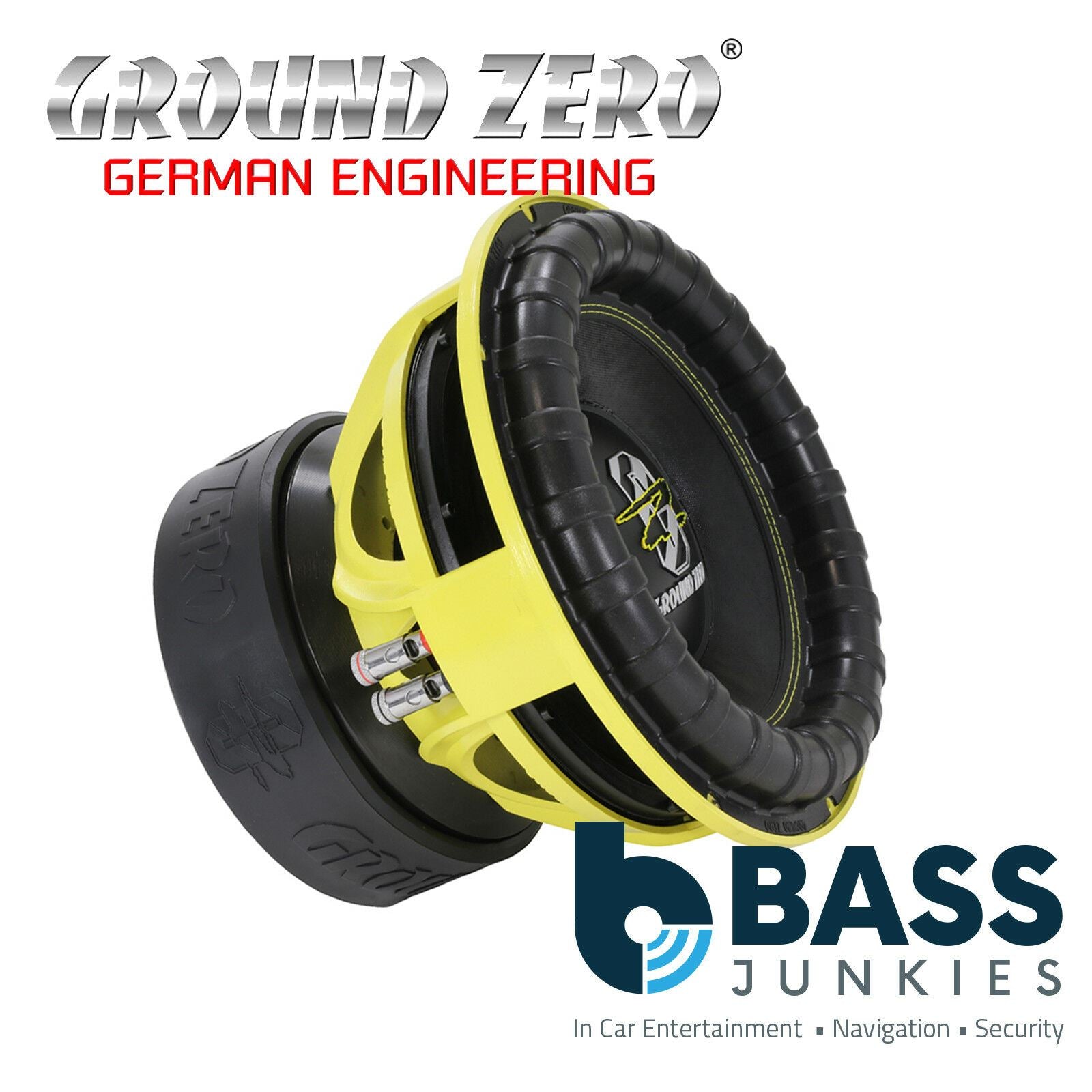 Ground Zero GZNW 12SPL XFlex - 12" Inch 30cm 4500 Watts Dual 1-Ohm SPL XFlex Car Sub Subwoofer