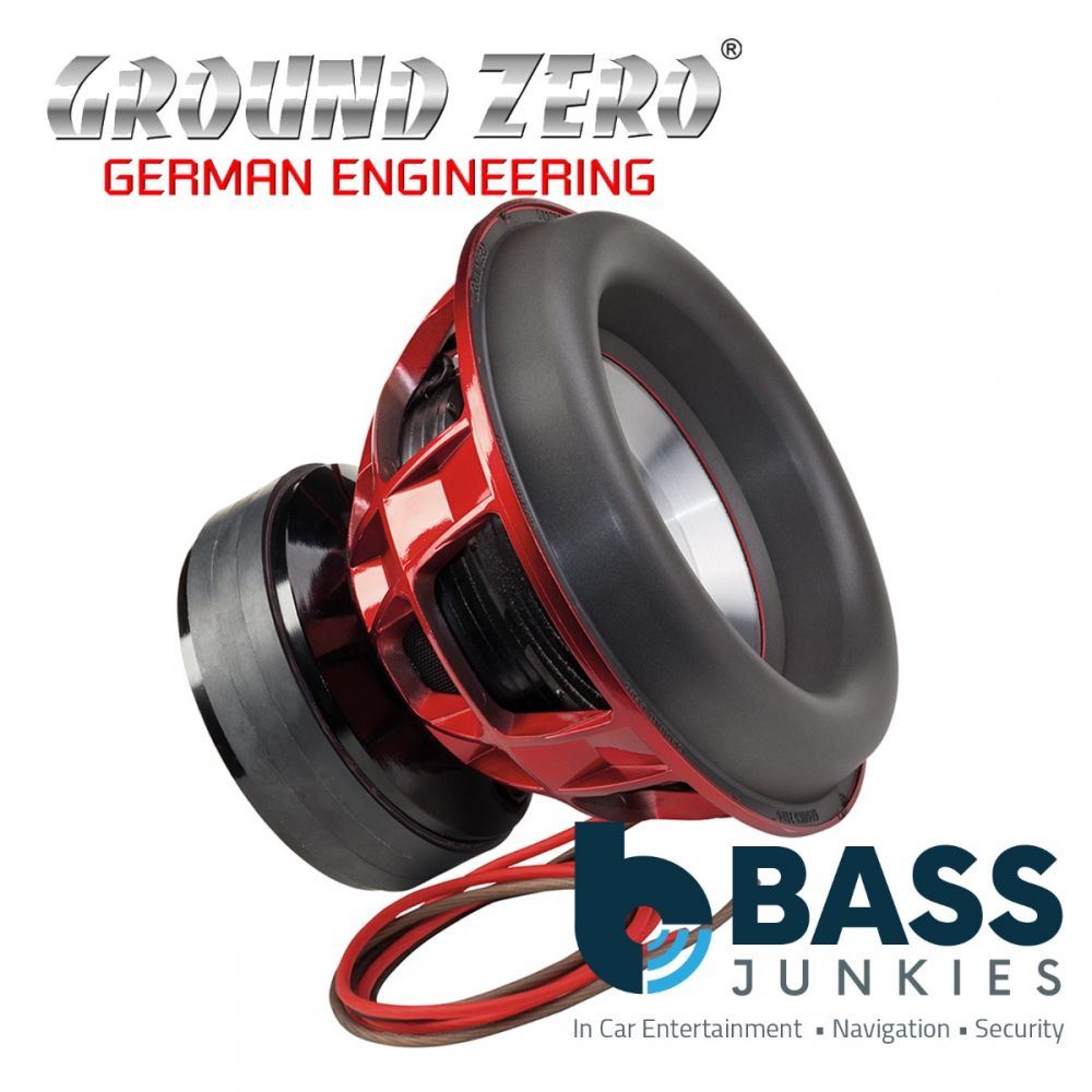 Ground Zero GZNW 15Xmax - 15" Inch 38cm 5000 Watts SPL Xmax Dual 1-Ohm Car Sub Subwoofer