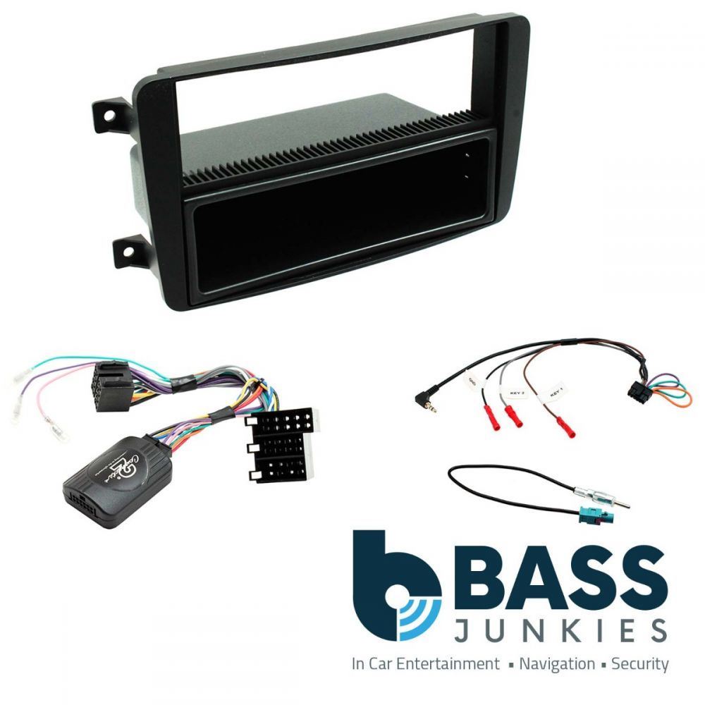 Connects2 CTKMB21 - Mercedes C-Class 2001-2004 Double Din Fascia Installation Kit