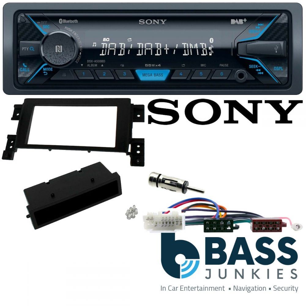 Suzuki Grand-Vitara 2005 On Sony Bluetooth DAB AUX Car Stereo ISO Wiring Kit