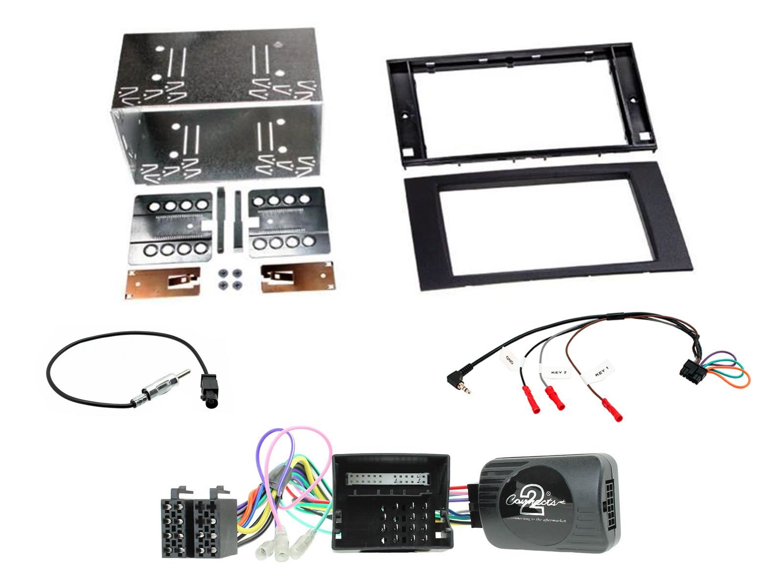SONY 6.2" Screen Blutooth Double Din Stereo Fitting Kit + Steering Wheel Stalk Controls to fit Ford C-Max 2003-10 | Ford Fiesta 2005-08 | Ford Focus 2004-07 | Ford Fusion 2005-12 | Ford Galaxy 2006- | Ford Kuga 2008-12 | Ford S-Max 2006- | Ford Transit 20