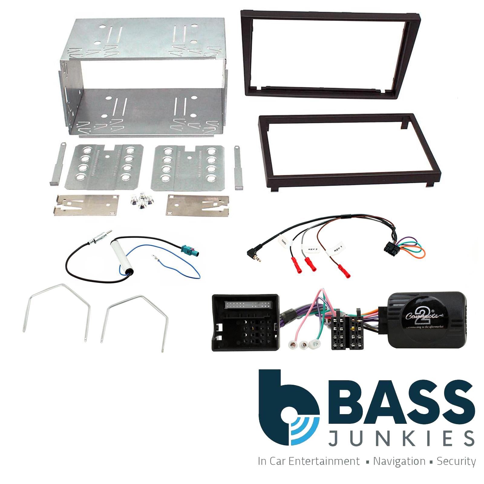 Connects2 CTKVX08 - Vauxhall Double Din Fascia & Steering Wheel Interface Installation Kit