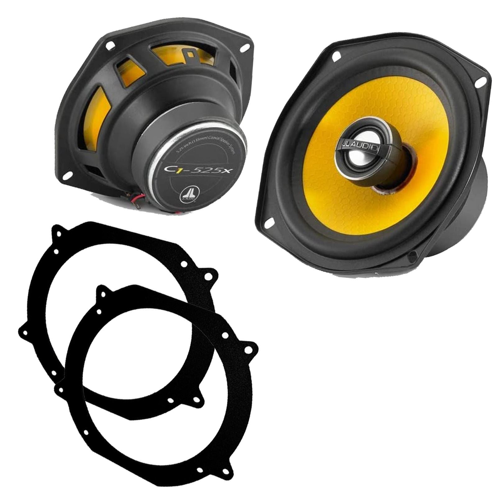 JL Audio C1-525X 2-Way 130mm/13cm/5.25" Coaxial Speakers (Per Pair 450 Watts) Fits Volvo 740 1984-92 | 760 82-90 | 940 90-98 | 960 90-96
