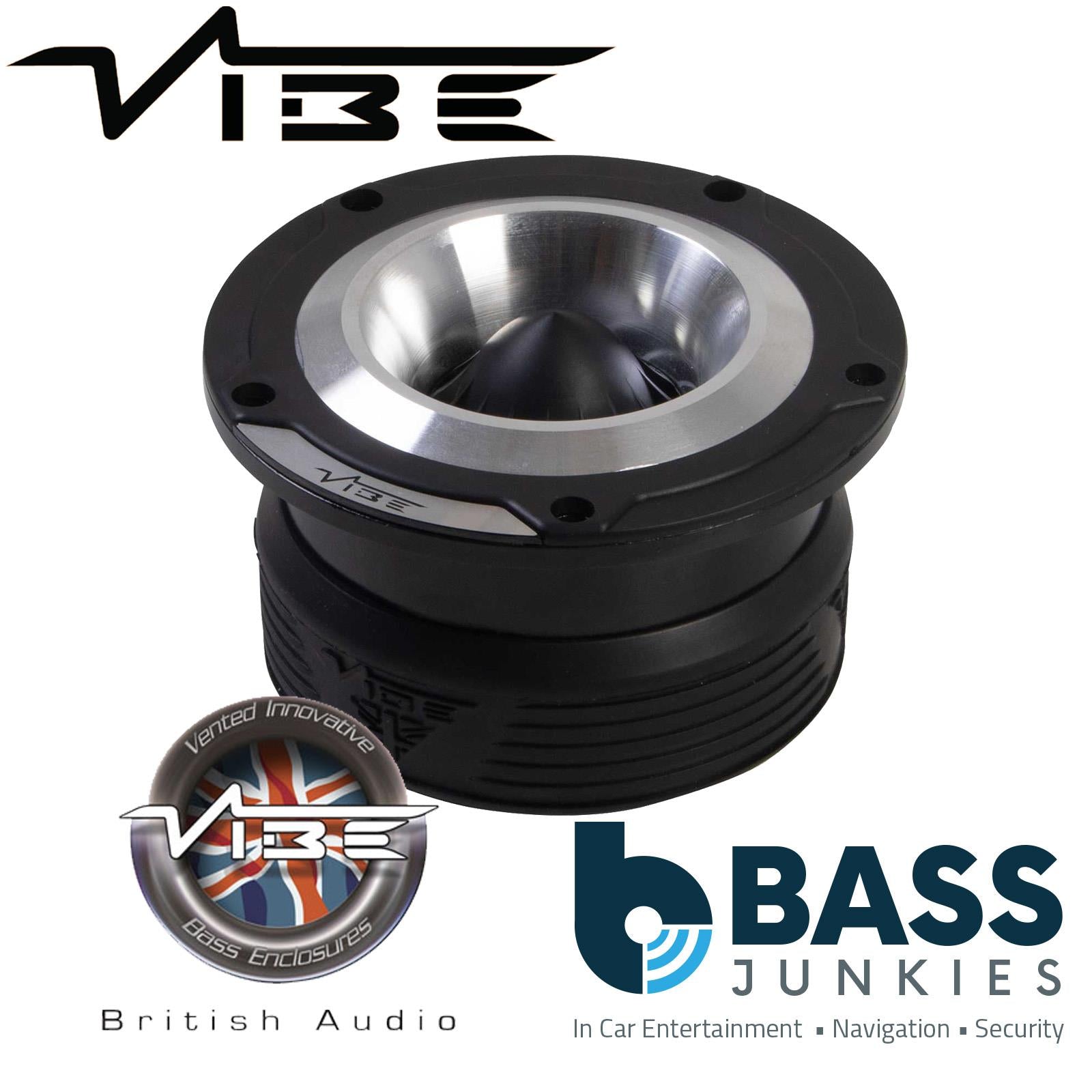 Vibe BLACKAIRPRO4.5T-V0 4.5" 510 Watt BlackAir Car Pro Audio Bullet Tweeter PAIR
