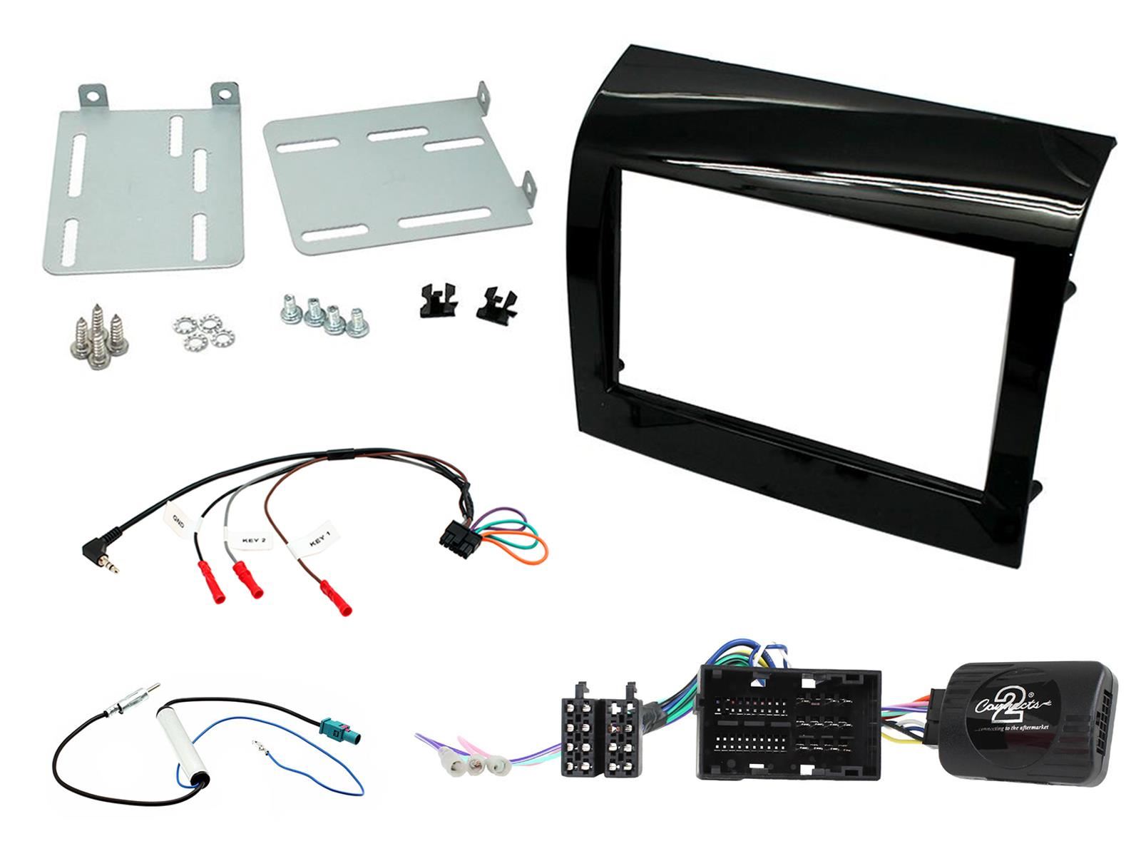 SONY DAB+ Apple | Android Double Din Stereo Fitting Kit + Steering Wheel Stalk Controls to fit Fiat Ducato 2015-21